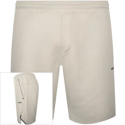 Boss Athleisure Boss Hecon Active Shorts Beige In Neutral