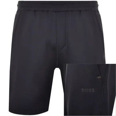 Boss Athleisure Boss Hecon Active Shorts Navy In Black