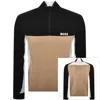 Boss Athleisure Boss Hydro X Half Zip Jumper Black In Multi