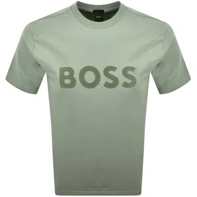 Boss Athleisure Boss Iconic Logo T Shirt Green
