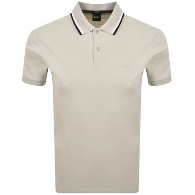 Boss Athleisure Boss Join Paddy Polo T Shirt Beige In Neutral