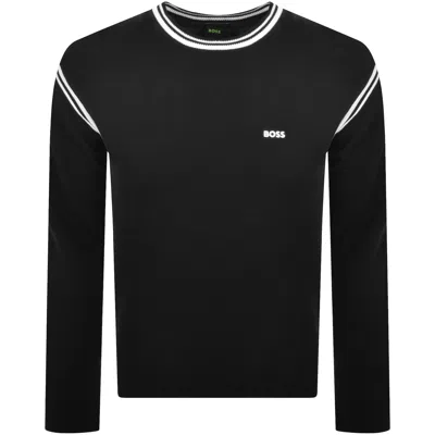 Boss Athleisure Boss K Tape Knit Jumper Black
