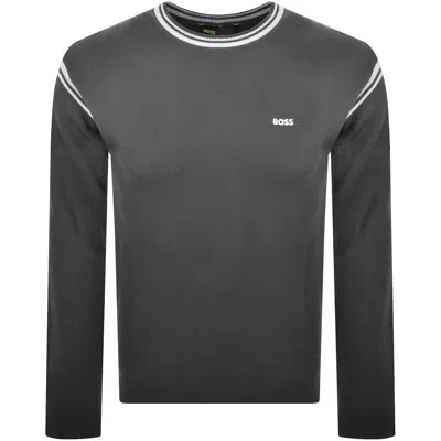 Boss Athleisure Boss K Tape Knit Jumper Grey