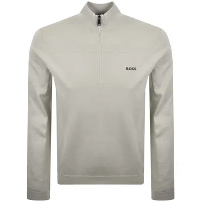 Boss Athleisure Boss Knit Momentum-x Knit Jumper Beige In Neutral