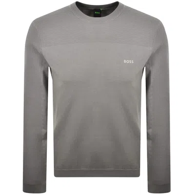 Boss Athleisure Boss Knit Momentum-x Knit Jumper Grey In Gray