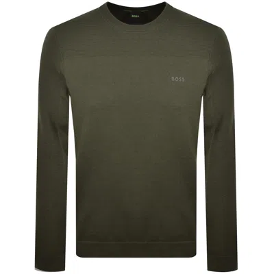 Boss Athleisure Boss Knit Momentum-x Knit Jumper Green