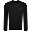 BOSS ATHLEISURE BOSS LONG SLEEVED STRETCH T SHIRT BLACK