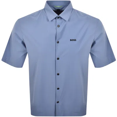 Boss Athleisure Boss Member Short Sleeved Shirt Light Blue