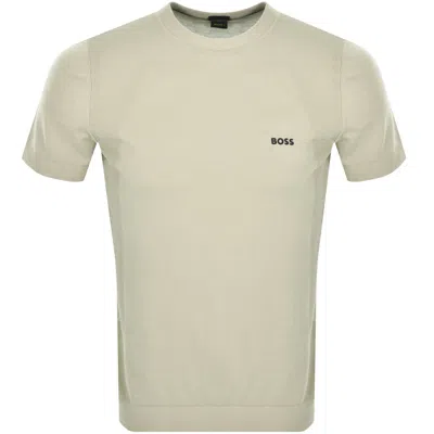 Boss Athleisure Boss Momentum Lite Knit T Shirt Beige