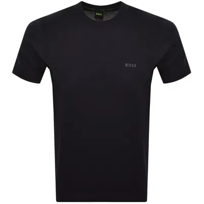 Boss Athleisure Boss Momentum Lite Knit T Shirt Navy In Black