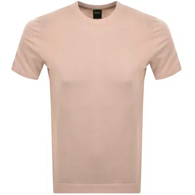 Boss Athleisure Boss Momentum Lite Knit T Shirt Orange