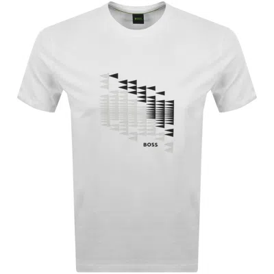 Boss Athleisure Boss Network Flag T Shirt White