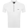 BOSS ATHLEISURE BOSS PADDY 2 POLO T SHIRT WHITE