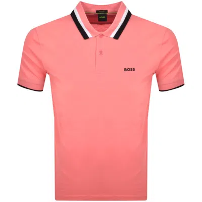 Boss Athleisure Boss Paddy Heritage Polo Pink
