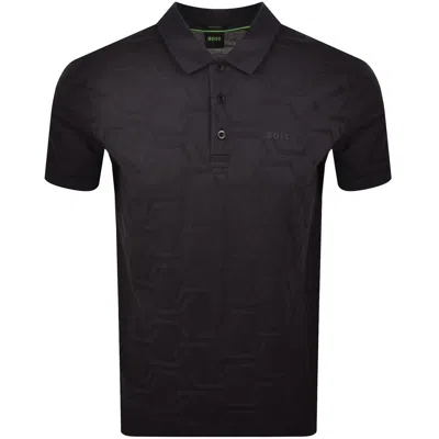 Boss Athleisure Boss Paddy Hexaquilt Polo T Shirt Blue