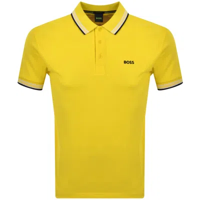 Boss Athleisure Boss Paddy Polo T Shirt Bright Yellow