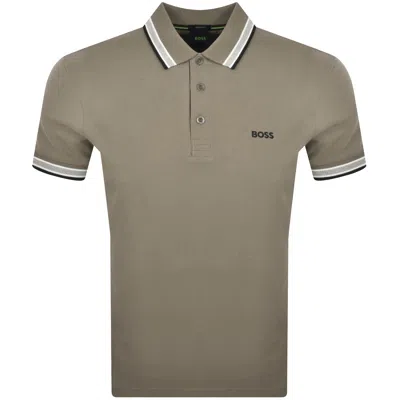 Boss Athleisure Boss Paddy Polo T Shirt Brown