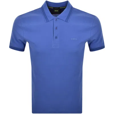Boss Athleisure Boss Paddy Polo T Shirt Medium Blue