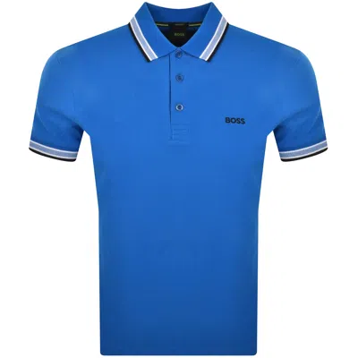 Boss Athleisure Boss Paddy Polo T Shirt Medium Blue