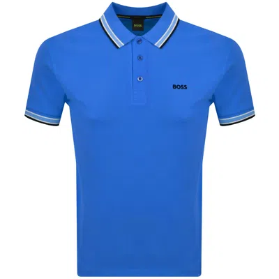 Boss Athleisure Boss Paddy Polo T Shirt Medium Blue