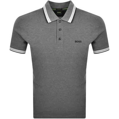Boss Athleisure Boss Paddy Polo T Shirt Medium Grey In Gray