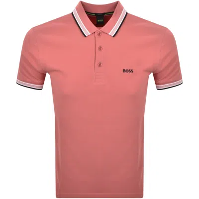 Boss Athleisure Boss Paddy Polo T Shirt Medium Pink