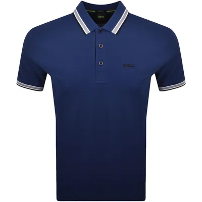 Boss Athleisure Boss Paddy Polo T Shirt Navy In Blue