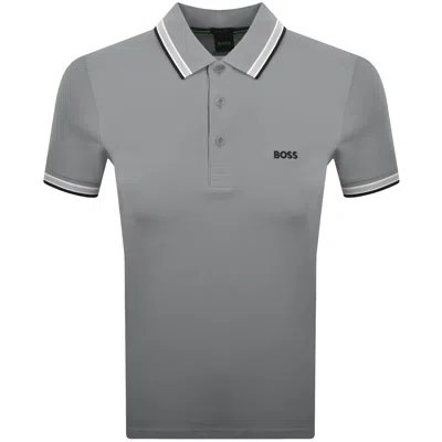 Boss Athleisure Boss Paddy Polo T Shirt Open Grey