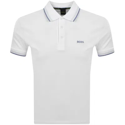 Boss Athleisure Boss Paddy Polo T Shirt Open White