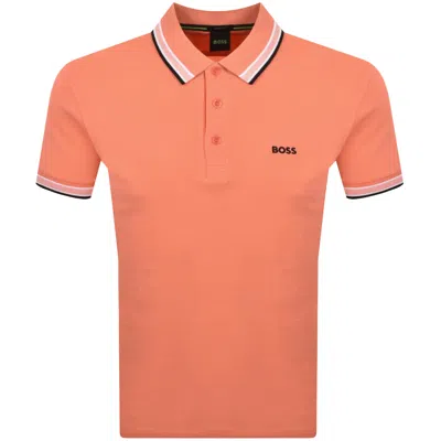 Boss Athleisure Boss Paddy Polo T Shirt Orange