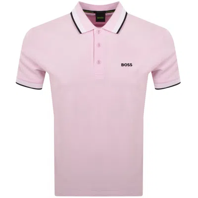 Boss Athleisure Boss Paddy Polo T Shirt Pink