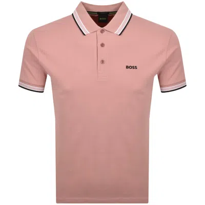Boss Athleisure Boss Paddy Polo T Shirt Pink