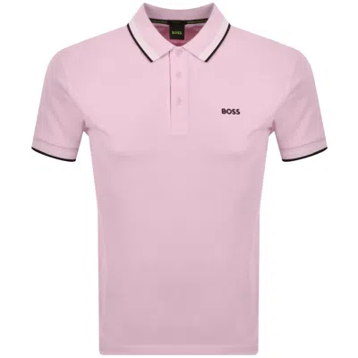 Boss Athleisure Boss Paddy Polo T Shirt Pink