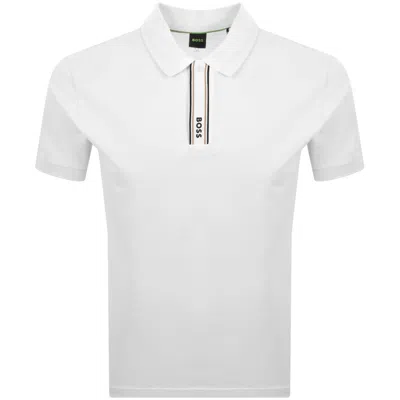 Boss Athleisure Boss Paddy Polo T Shirt White