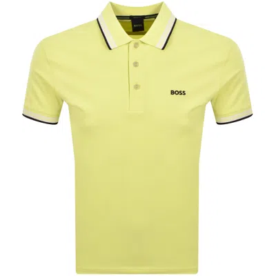 Boss Athleisure Boss Paddy Polo T Shirt Yellow