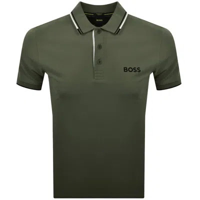 Boss Athleisure Boss Paddy Pro Polo T Shirt Green