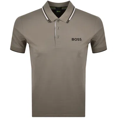 Boss Athleisure Boss Paddy Pro Polo T Shirt Light Brown