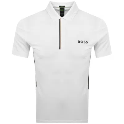Boss Athleisure Boss Paddytech Pro Polo T Shirt White