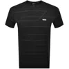 Boss Athleisure Boss Pattern T Shirt Black In Black