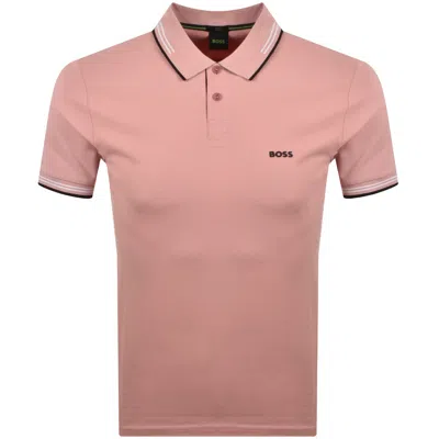 Boss Athleisure Boss Paul Polo T Shirt Pink