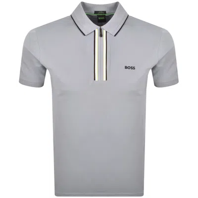 Boss Athleisure Boss Philix Polo T Shirt Grey In Gray