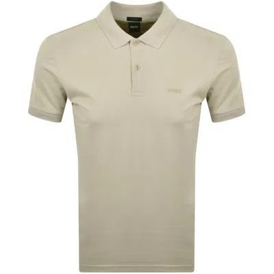 Boss Athleisure Boss Pio 1 Polo T Shirt Light Beige In Black
