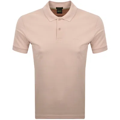 Boss Athleisure Boss Pio 1 Polo T Shirt Light Pastel Orange In Transparent