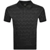 BOSS ATHLEISURE BOSS PIRAX POLO T SHIRT BLACK