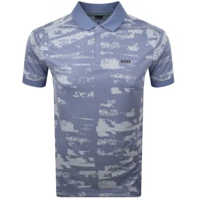 Boss Athleisure Boss Pl Active Repeat Polo T Shirt Blue