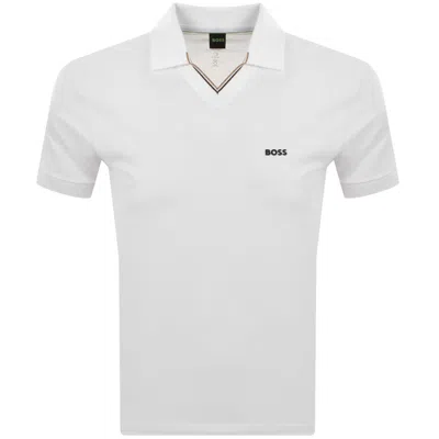 Boss Athleisure Boss Pl Goc Birdie 1 Polo T Shirt White