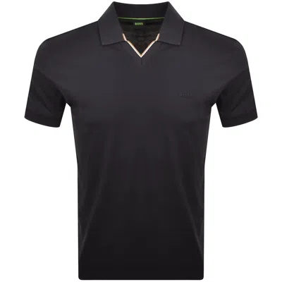 Boss Athleisure Boss Pl Goc Birdie Polo T Shirt Dark Blue In Black