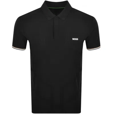 Boss Athleisure Boss Pl Goc Chip Polo T Shirt Black In Blue