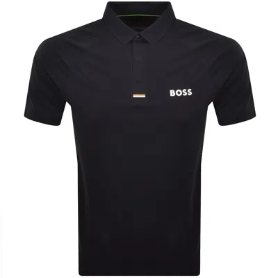 Boss Athleisure Boss Pl Goc Paddy Tech Polo T Shirt Blue