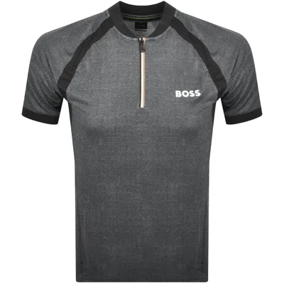 Boss Athleisure Boss Pl Toc Matchball T Shirt Black In Gray